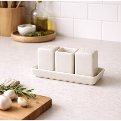 Set especiero ceramico x3