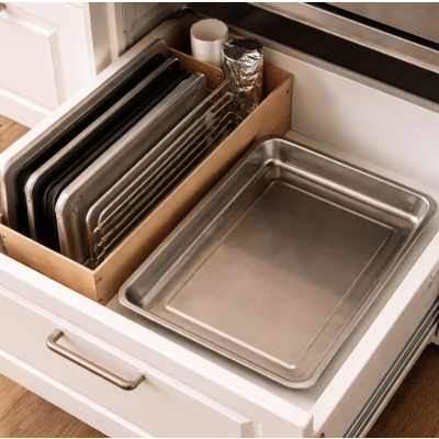 Bandeja de metal rectangular 39*29