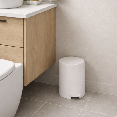 Cesto a pedal blanco 2 lts TBM101