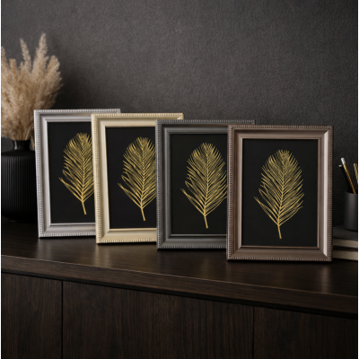 Marco para foto metalizado 13*18 gris