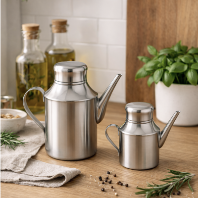 Aceitera de acero grande 420 ml 9048