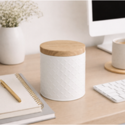 Lata Lulet 10*10 Blanca