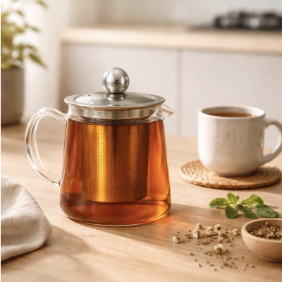 Tetera vidrio con infusor 450 ml 4441