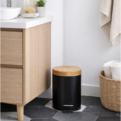 Cesto a pedal negro 3 litros 03