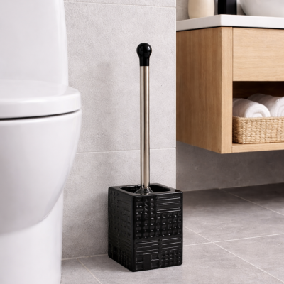 Cepillo para baño rayitas negro 2103
