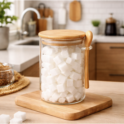 Frasco con cuchara 800 ml 0848