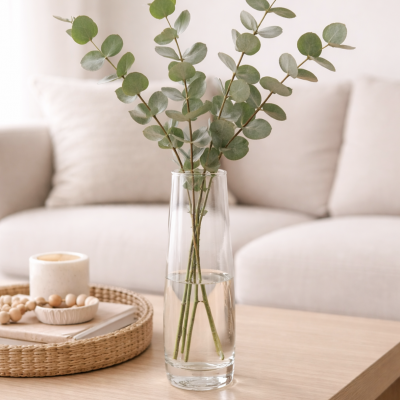 Florero vidrio bombe 30*7 cm 8680