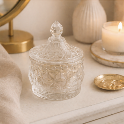 Caramelera vidrio 9*6.5 3438