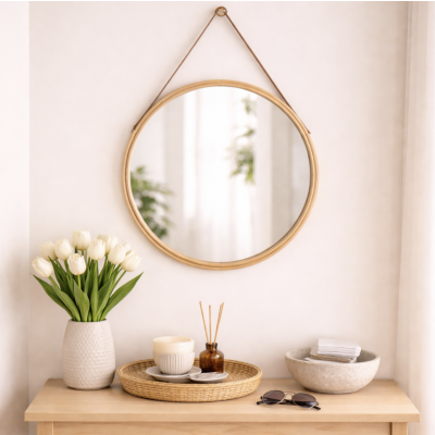 Espejo diseño bambu 38 cm B380