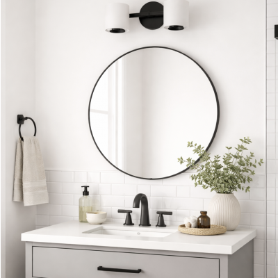 Espejo circular 60' 6360 negro