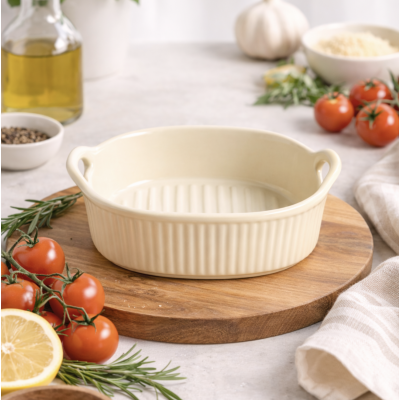 Fuente crema rectangular oval 19' 2093