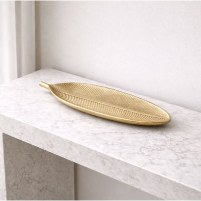 Centro de mesa hoja 40*14,5 dorado 4195 