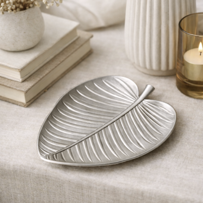  Centro de mesa hoja 31*28 4230 plata 