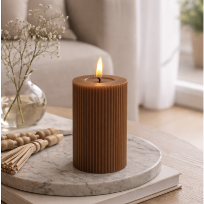 Vela de parafina LED 7.5*10 1401 ladrillo