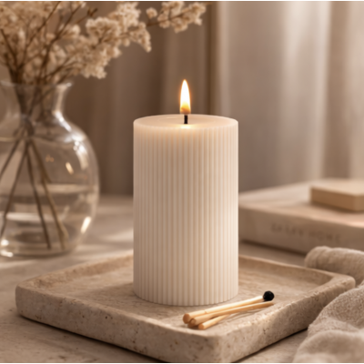 Vela de parafina LED 7.5*12.5 1402 blanca 