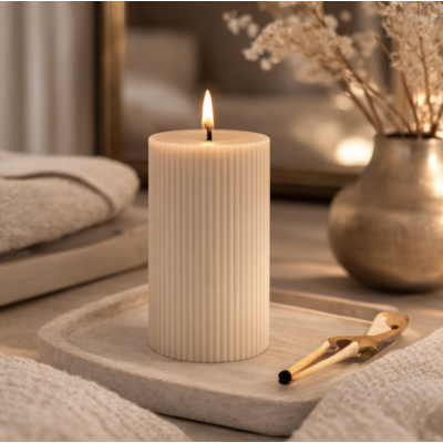 Vela de parafina LED 7.5*12.5 1402 marfil 