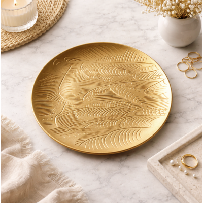 Centro de mesa rayitas 30' dorado 4259 