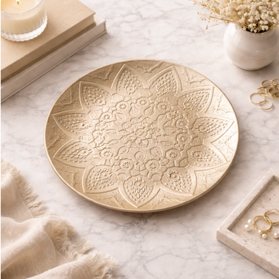 Centro de mesa flor 40' champagne 4274