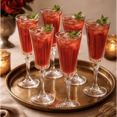 Copas de champagne rayitas set x6 180 ml 0494