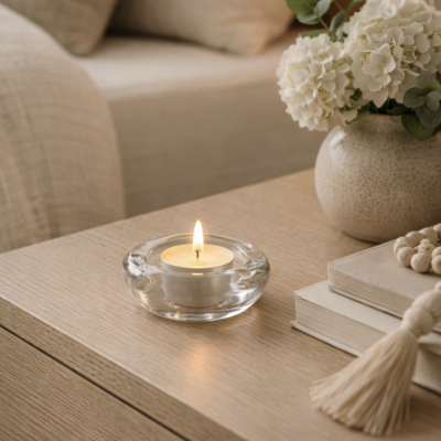 Candelabro porta vela cilindrico 3860 c/uno