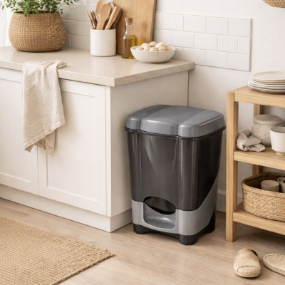 Cesto a pedal 22 lts negro 