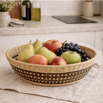 Cesto de mimbre calado 11943