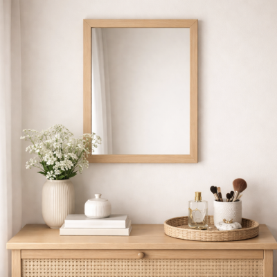 Espejo rectangular clasico 30*40 3118-34 natural