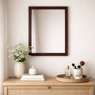 Espejo rectangular clasico 30*40 3118-34 tostado