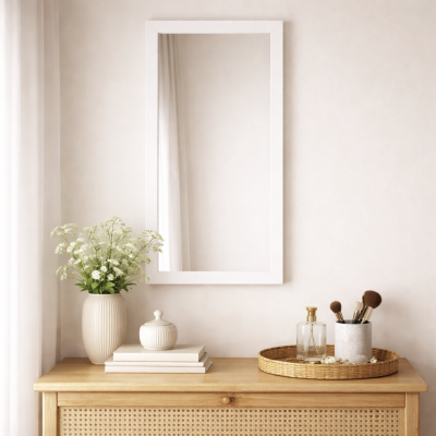 Espejo rectangular clasico 30*60 3118-36 blanco