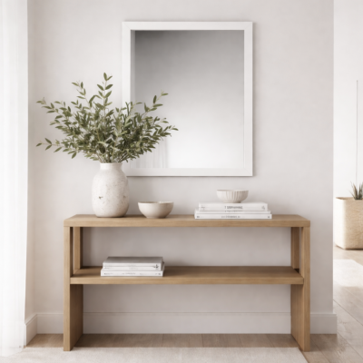 Espejo rectangular clasico 40*50 3118-45 blanco 