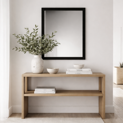 Espejo rectangular clasico 40*50 3118-45 negro 