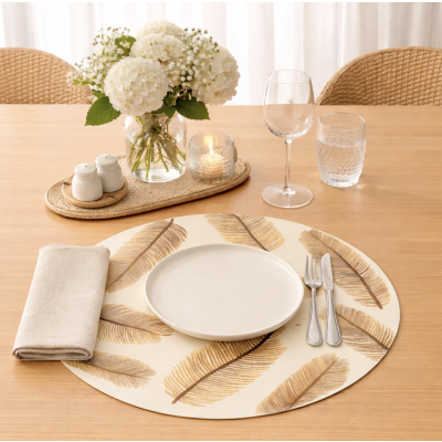 Individual ecocuero circular 38 dm 