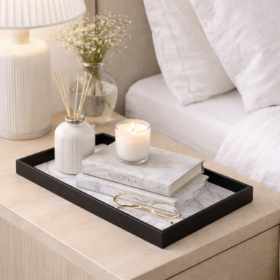 Bandeja MDF 38*18 marmol 3817