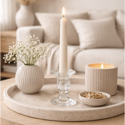 Porta vela vidrio 5.8*4.8 4495