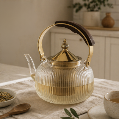 Tetera vidrio con infusor 1300 ml 4027