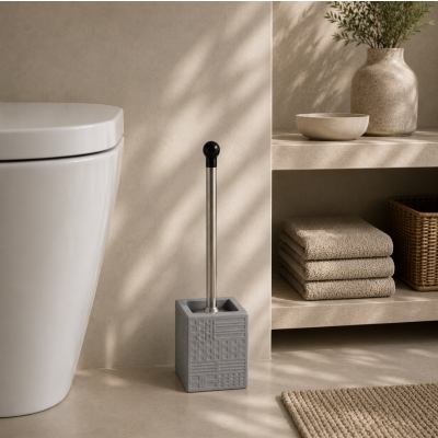 Cepillo para baño rayitas gris 2102