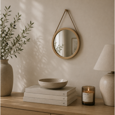 Espejo diseño bambu 30 cm B300