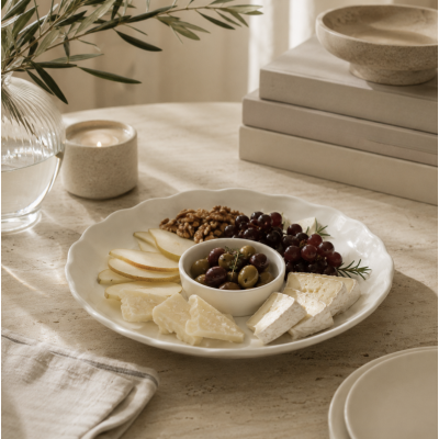 Plato ceramico con dip 20 cm 1760