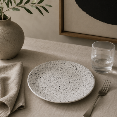 Plato pintitas playo blanco 22 1703 PROMO 
