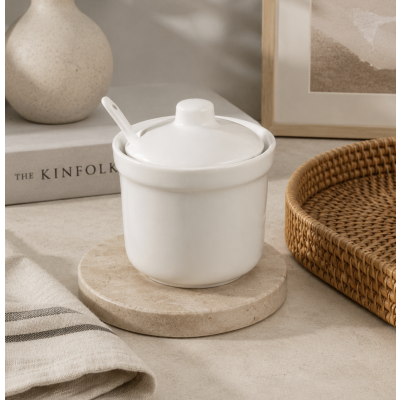 Azucarera de ceramica con cuchara 10*7 1511