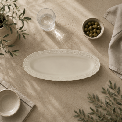 Bandeja ceramica bordes 36*21* 5 1817