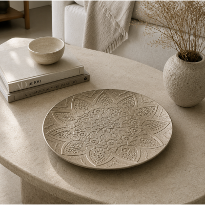 Centro de mesa flor 40' champagne 4274