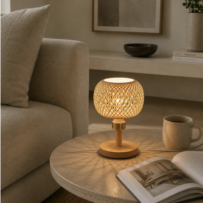 Lampara rattan 25' 3978