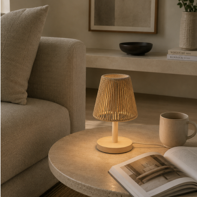 Lampara rattan 23' 3945