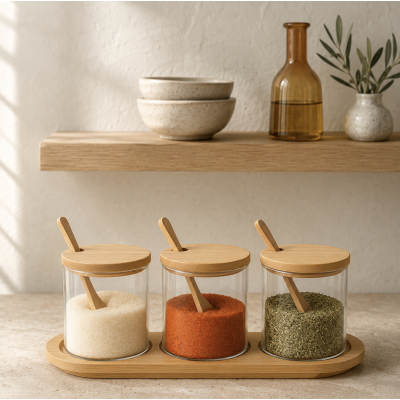 Frascos c/cuchara set x 3 14180