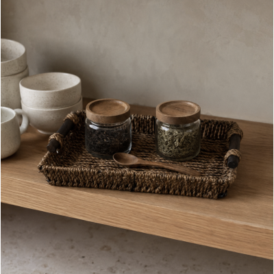 Bandeja segrass negra 23*14.5 20284