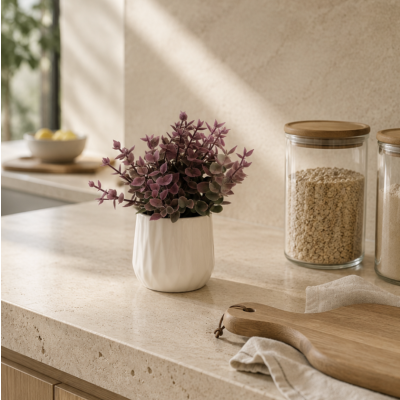 Planta artificial flores lilas 1177