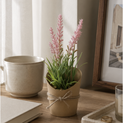Planta artificial lavanda rose