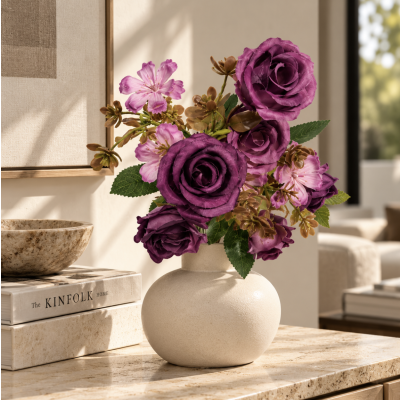 Bouquet flores rosas 27' 4871