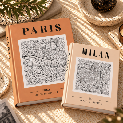 Caja libro set x2 cc201 Paris / Milan